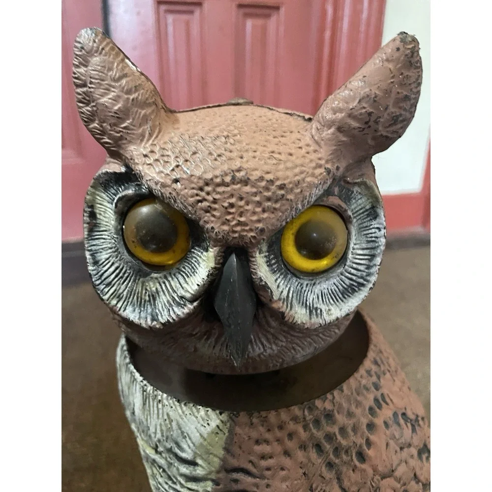 Dalen Products Vintage Owl Blow Mold 1990 Plastic Garden Decoy 20